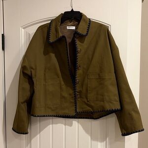 Vestique Millie Jacket with Navy Accents